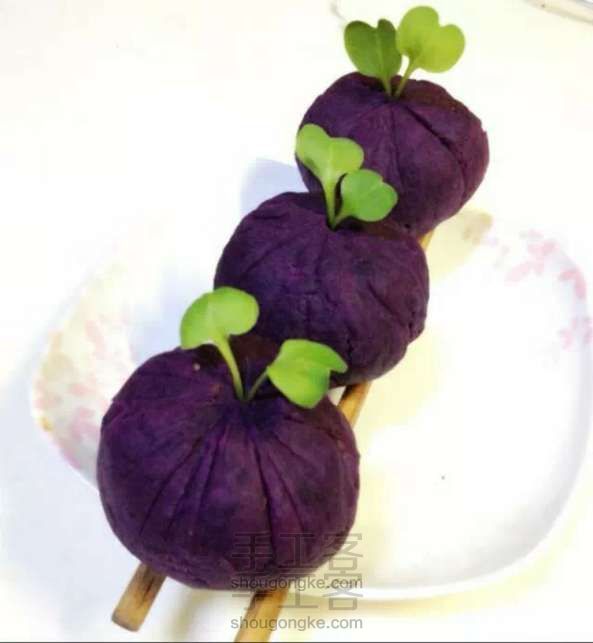 紫薯茶巾制作教程