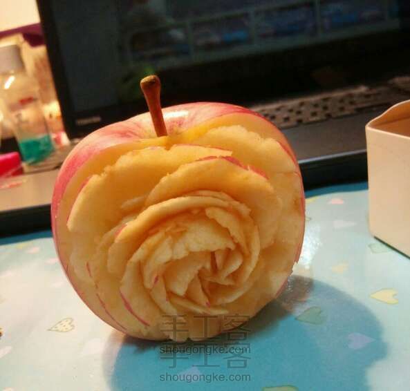 创意雕刻教程 你是我的小呀小苹果～😘