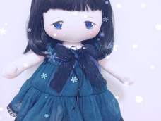 【原创】手工布娃娃唯美连衣裙和发饰设计制作