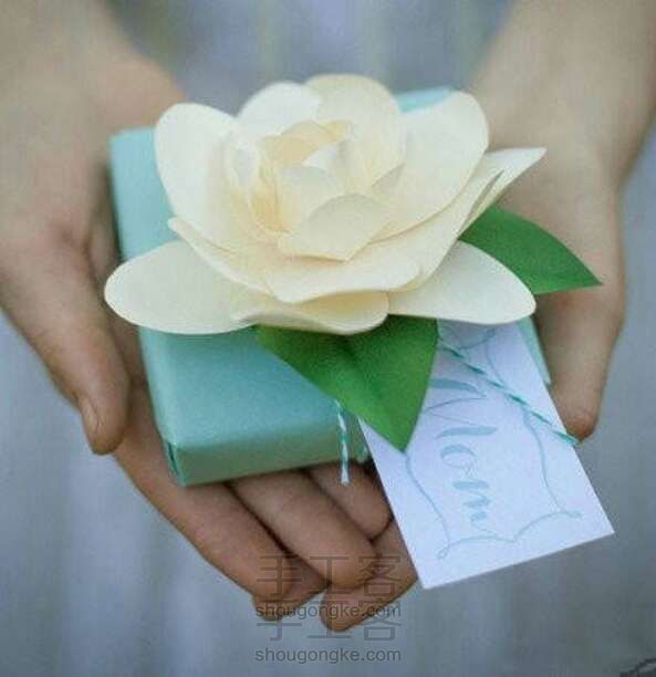 教你手工 diy素色美丽栀子花