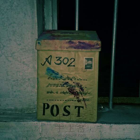 自制复古邮箱。