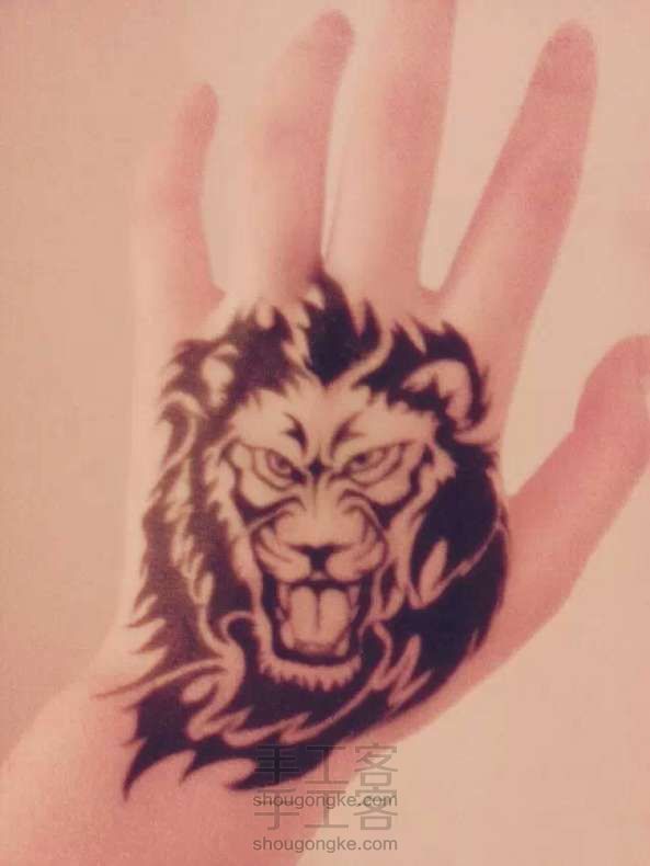 手绘纹图教程     狮子