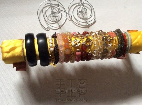 自己动手做手镯展示架DIY教程