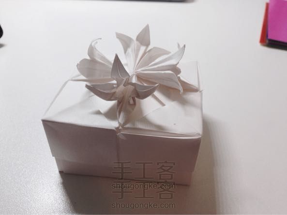 百合花纸盒 折纸方法
