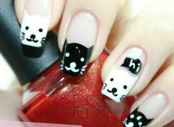 教你做小猫咪指甲