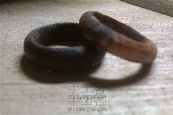 早期桃木戒指