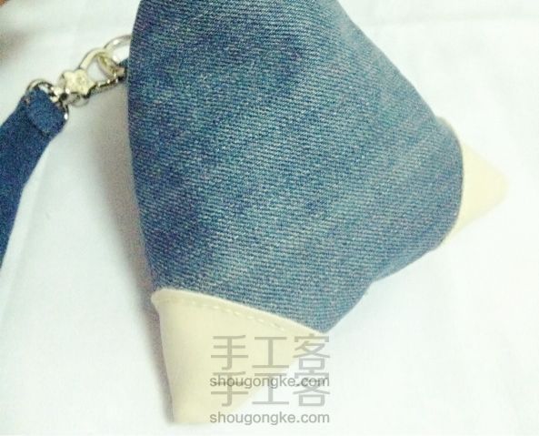 牛仔皮边粽子包,零钱包钥匙包
