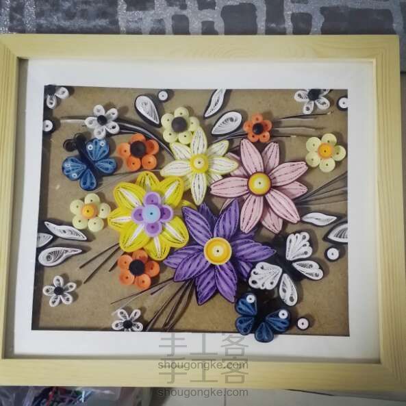 (材料/成品可售)衍纸教程居家装饰的绝妙作品