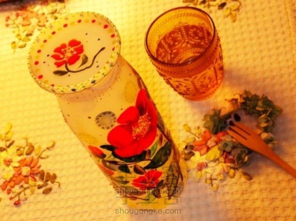 姹紫嫣红,尽情释放——手绘宜家玻璃瓶