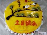 给长辈做的10寸松鹤延年生日蛋糕制作教程