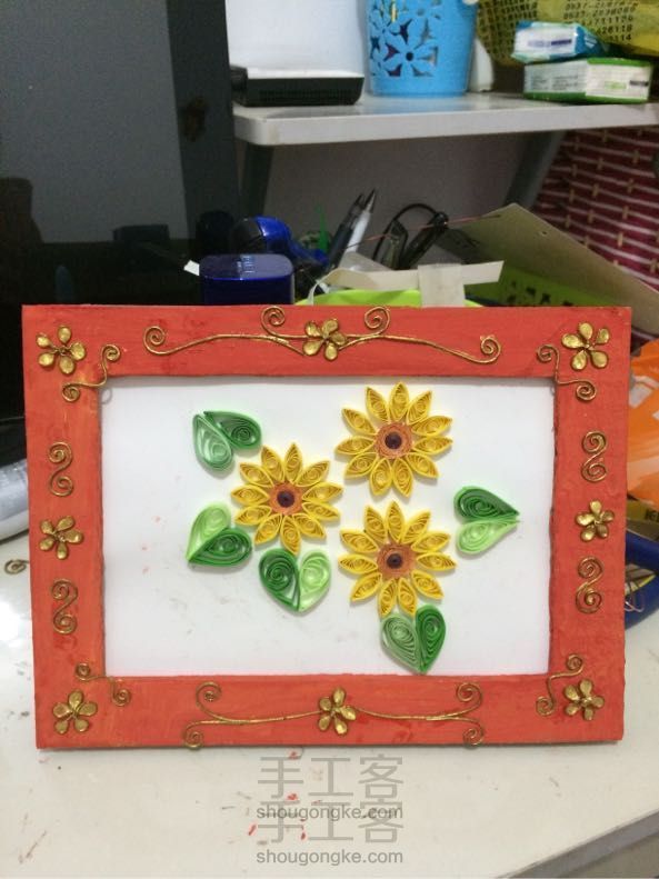 废物利用手工装饰画之相框制作教程