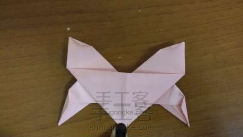 蝴蝶折纸教程 第14步