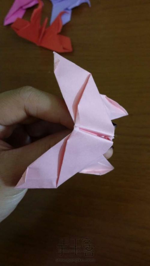 蝴蝶折纸教程 第18步