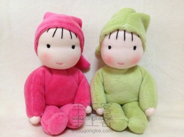 【华德福娃娃】小萌萌(附头部制作过程)