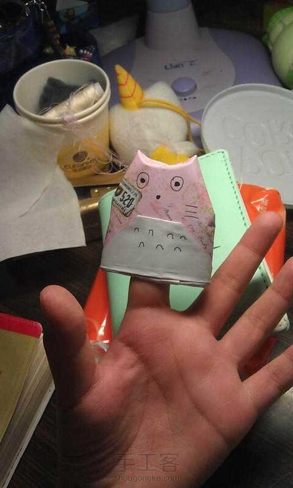 折纸龙猫指套!萌~~