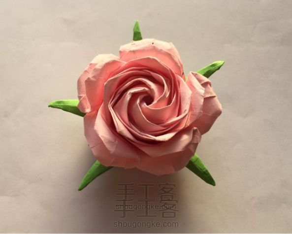 佐藤五瓣玫瑰折纸制作教程