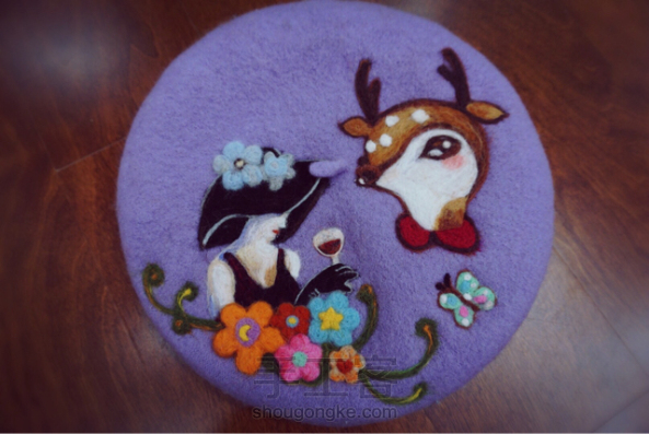 【羊毛毡】鹿巫女帽子