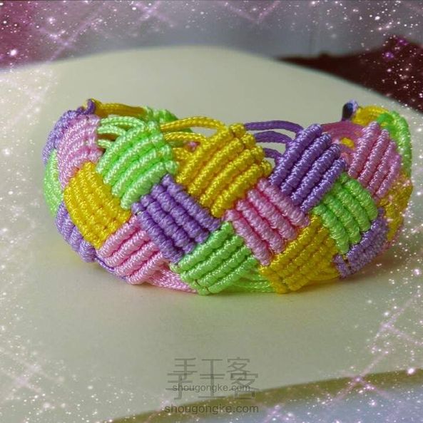 ❤缤纷色彩❤ 斜卷结手绳