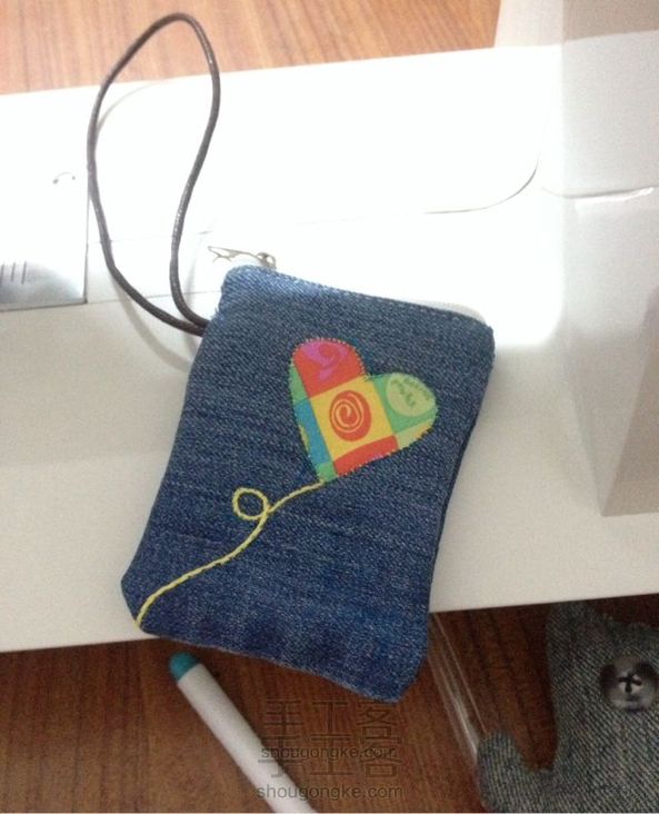 牛仔裤变包系列之爱心气球款 布艺教程