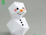 多边形雪人⛄️纸艺教程