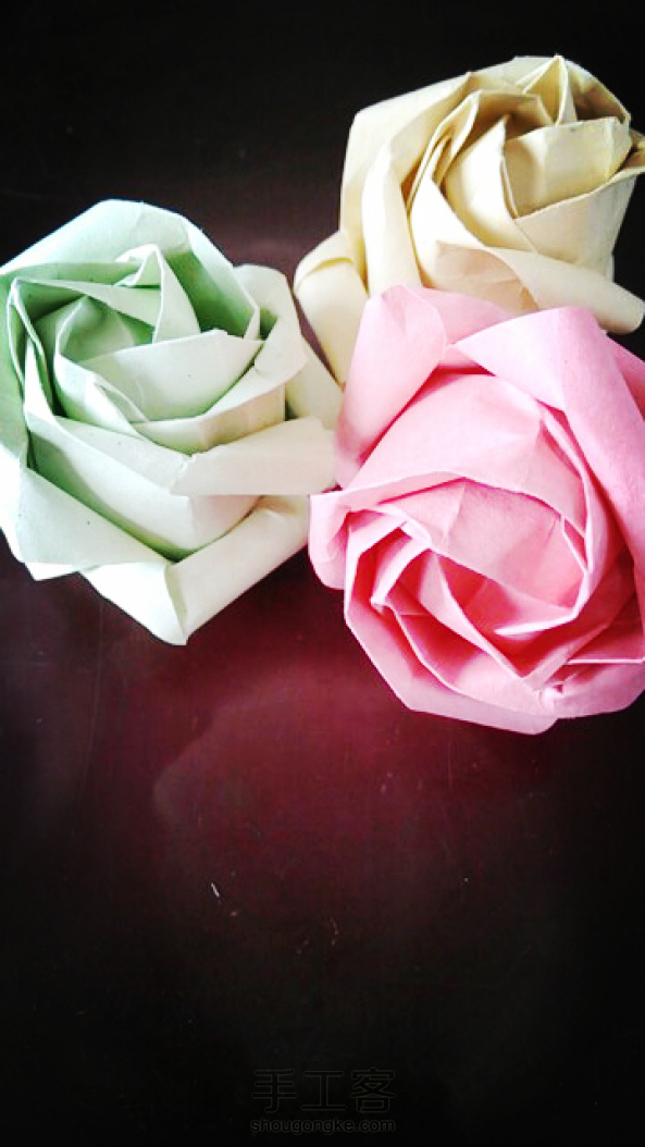 十二瓣玫瑰折纸教程