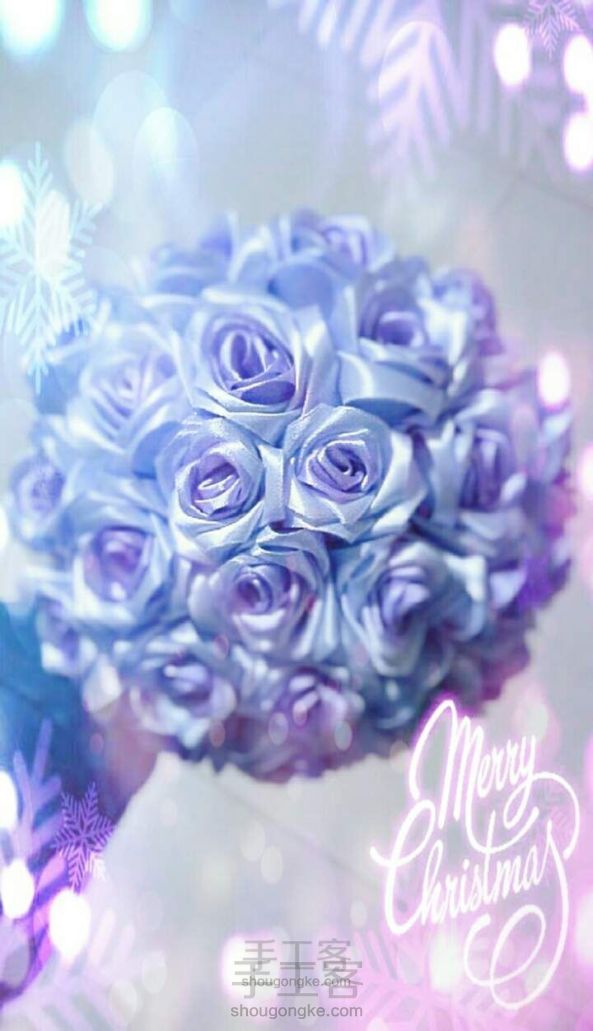 紫色捧花