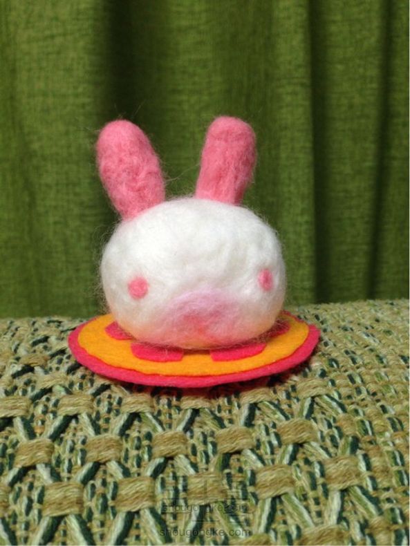 毛毡DIY包子兔
