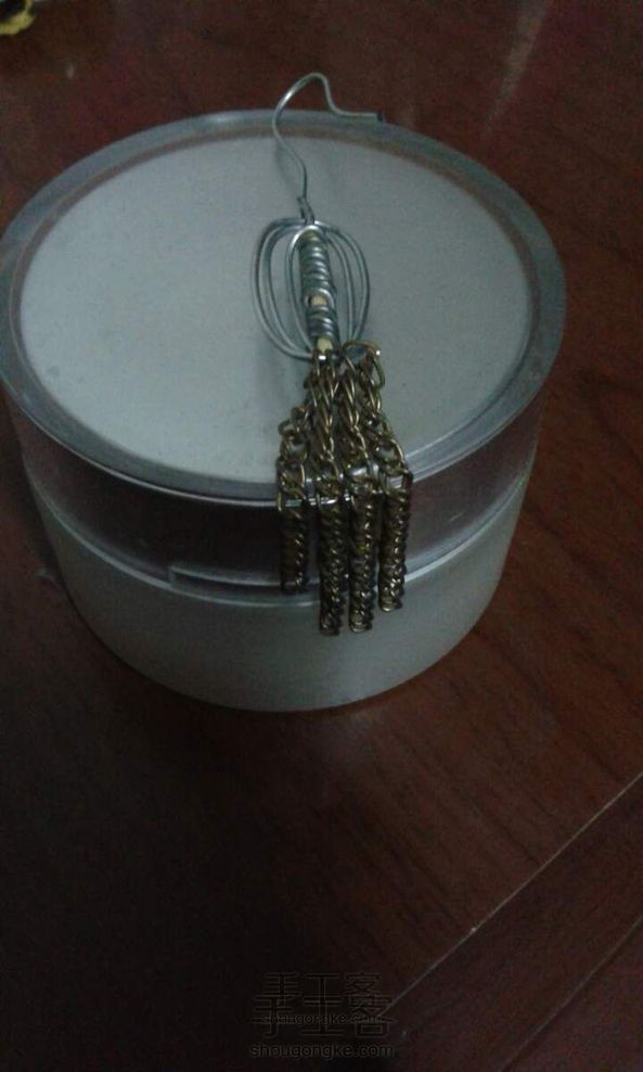 DIY铁丝耳环~