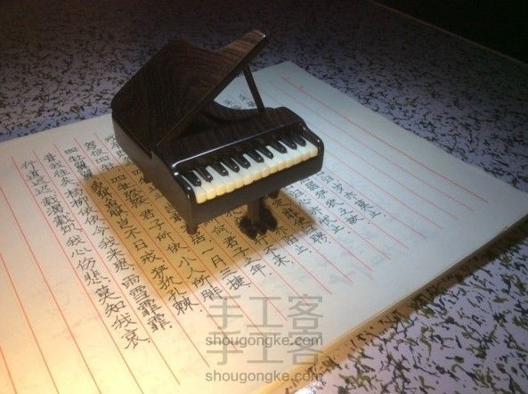 【幌子】紫光檀三角钢琴DIY教