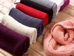 麦穗纹围巾织法
