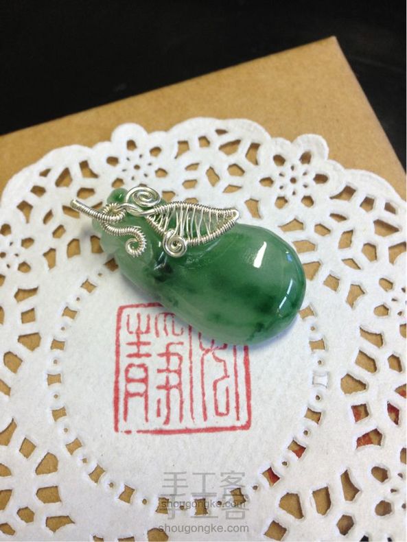 就是这么任性!~~~玉雕件镶绕初试