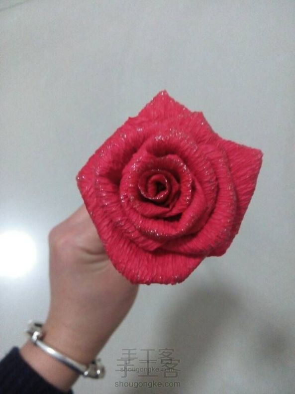 纸玫瑰制作教程