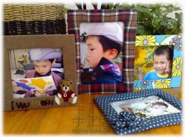 废旧材料做布艺相框制作教程