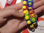DIY橡筋编织教程—串珠手链