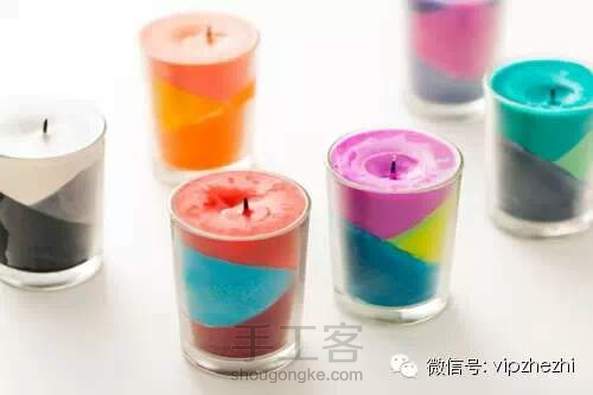 ❤DIY 色彩缤纷蜡烛(转)