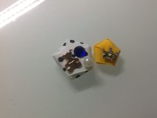 用絲帶摺的星星