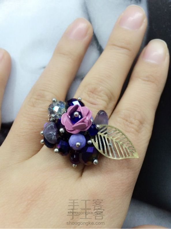『材料/成品可购』蒂哩哩紫色印象戒指