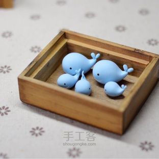 『成品可购』我是一只小蓝鲸﹏ 轻粘土教程
