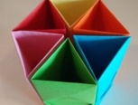 三角折纸笔筒教程折法