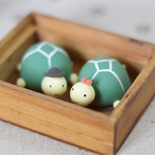 『成品可购』乌龟小情侣粘土教程。