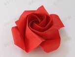 惊艳的简易玫瑰折纸教程