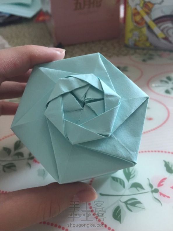 六角螺旋纸盒 纸艺教程