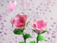 母亲节礼物系列1----送给妈妈的玫瑰粘土花盆