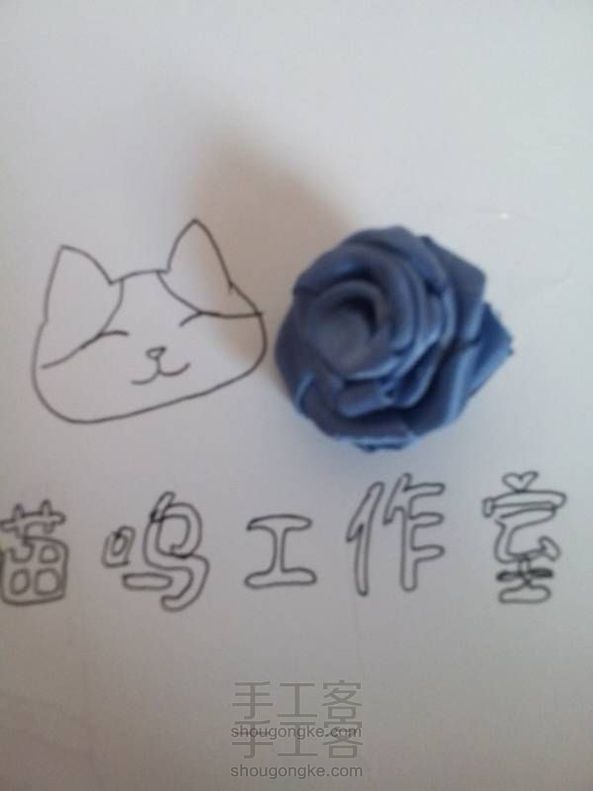 猫咪工作室:手工玫瑰花