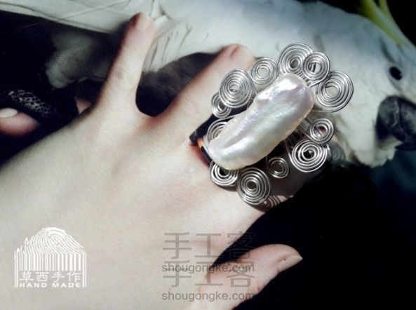 "美杜莎“珍珠戒指——送给自己的情人节礼物
