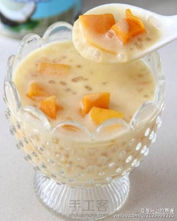 芒果椰浆西米露做法
