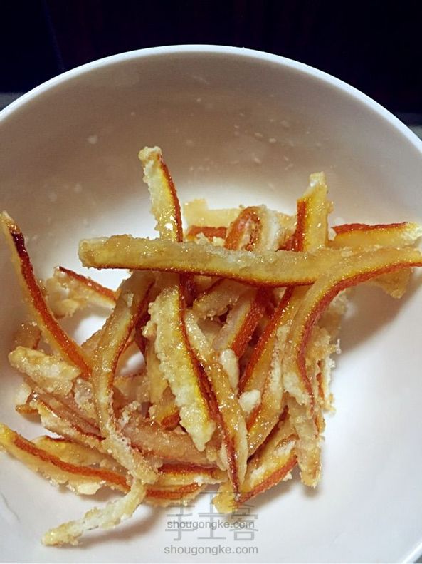 分享自制零食橙皮糖