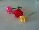 粘土玫瑰花制作教程