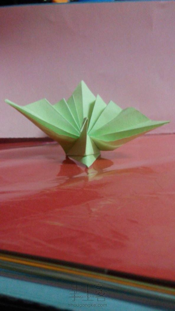 简易孔雀 折纸教程