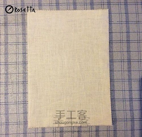 复古棉麻手拿包教程 第10步